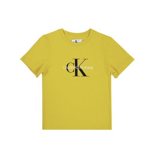 Calvin Klein Jeans T-Shirt IB0IB00276 Żółty Regular Fit 6 promocyjna cena MODIVO