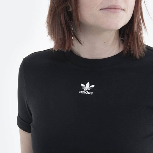 Bluzka damska Adidas Originals na wiosnę z krótkimi rękawami z okrągłym dekoltem 