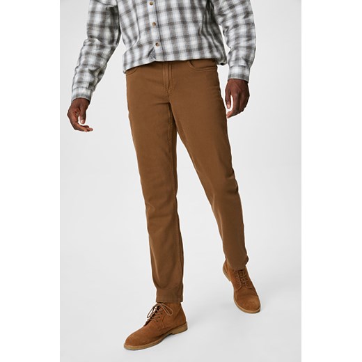C&A Spodnie-Slim Fit, Brązowy, Rozmiar: 30/32 36/32 wyprzedaż C&A