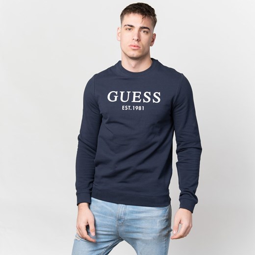 Bluza męska Guess z bawełny z napisem 