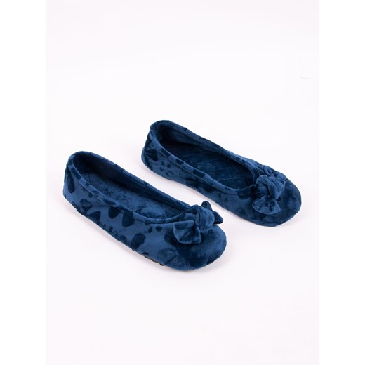 Baleriny granatowe w kwiaty r. 36-37 36-37 Yoclub 38-39 YOCLUB