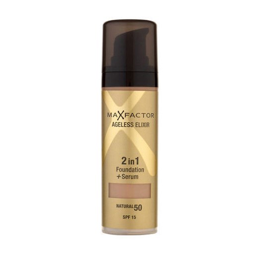 Max Factor Ageless Elixir 2v1 Foundation + Serum SPF15 30ml W Podkład 60 Sand perfumy-perfumeria-pl brazowy serum