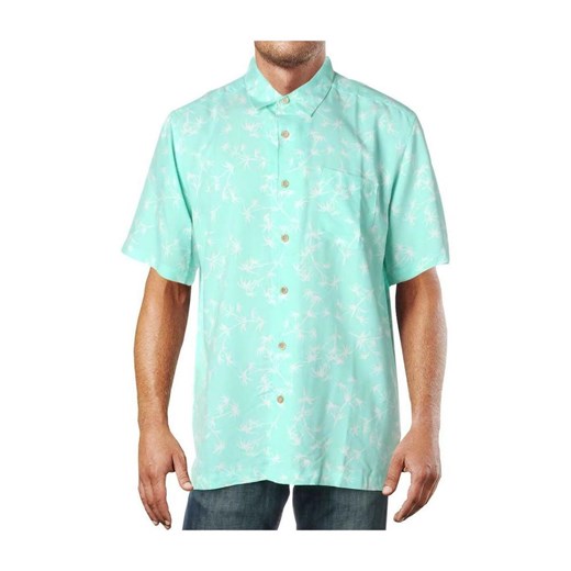 Shirt Hawaiian Palm Tree Button-Front Quiksilver 2XL wyprzedaż showroom.pl