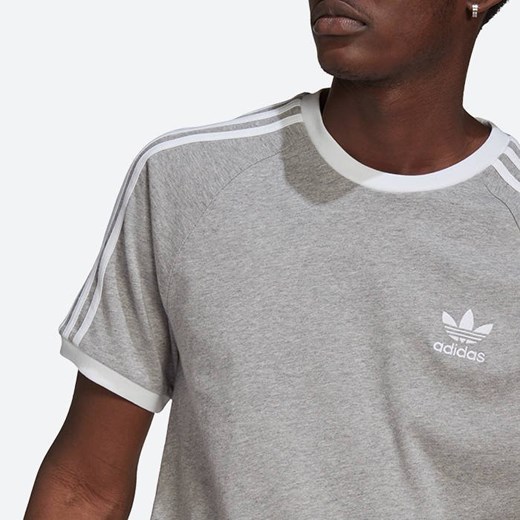 Szary t-shirt męski Adidas Originals z krótkimi rękawami
