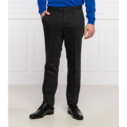 HUGO Wełniane spodnie Heiron204_WG | Extra slim fit 48 Gomez Fashion Store okazyjna cena