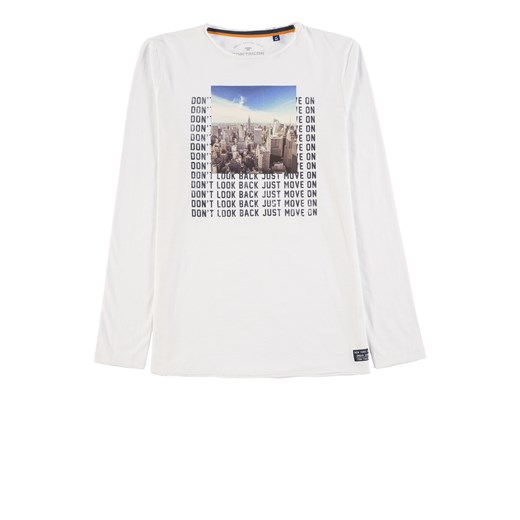 T-shirt chłopięce Tom Tailor z bawełny biały