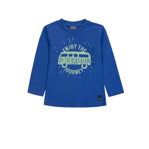 T-shirt chłopięce niebieski Kanz z nadrukami