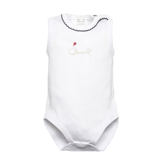Olimpias odzież dla niemowląt biała z bawełny z nadrukami 
