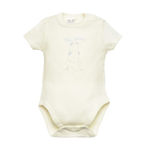 Biała odzież dla niemowląt Olimpias w nadruki 
