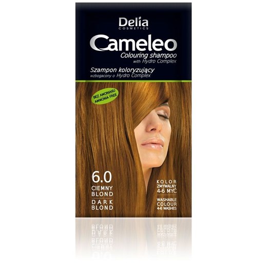 Delia Cosmetics, Cameleo, szampon koloryzujący 6.0 ciemny blond Cameleo smyk