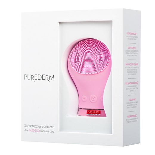Purederm, silikonowa szczoteczka soniczna do każdego rodzaju cery Purederm okazyjna cena smyk