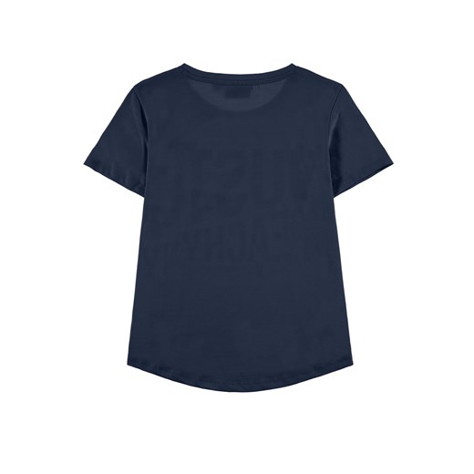 T-shirt dziewczęcy, ciemny niebieski, Just peachy, Tom Tailor Tom Tailor promocyjna cena smyk