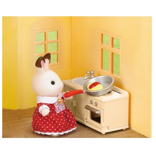 Sylvanian Families, przytulny domek wiejski, zestaw startowy z figurką, 5242/5303 Sylvanian Families promocja smyk