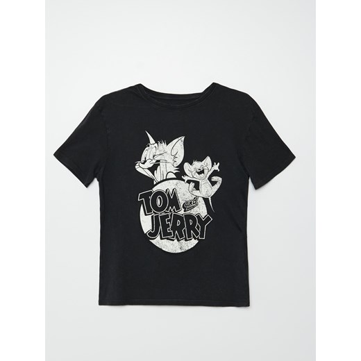 Cropp - Koszulka Tom and Jerry - Szary Cropp M Cropp