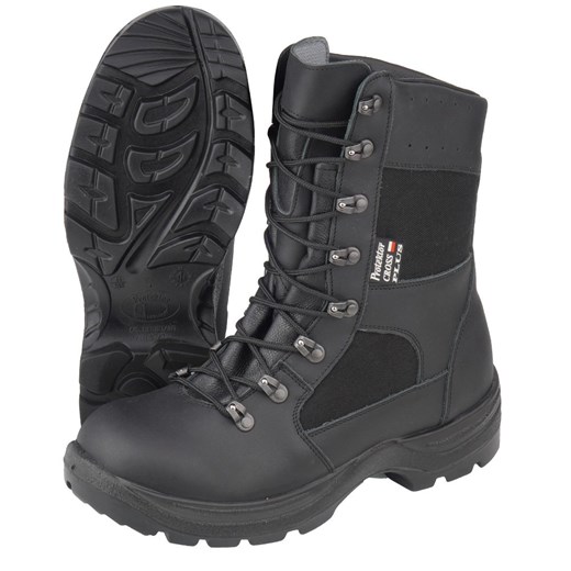 Protektor buty trekkingowe męskie sportowe czarne z tkaniny wiązane 