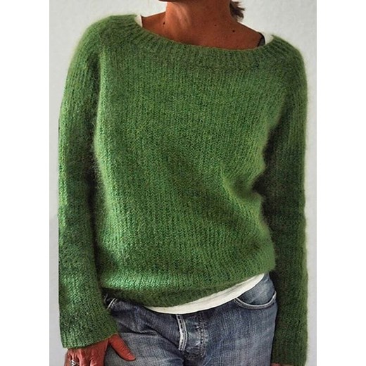 Sweter damski zielony Cikelly casual 