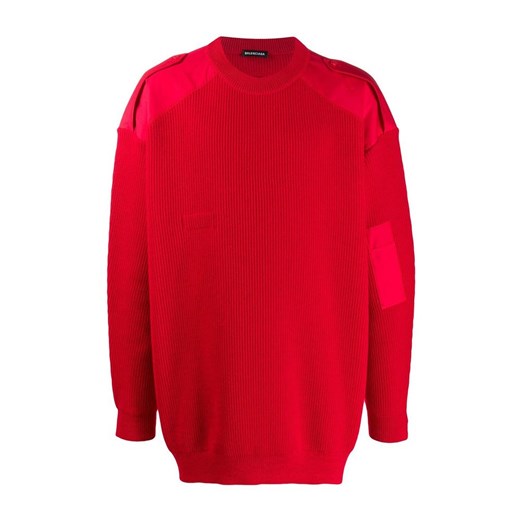 Czerwony sweter męski BALENCIAGA 