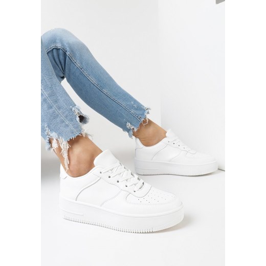 Białe Sneakersy Emson 36 born2be.pl