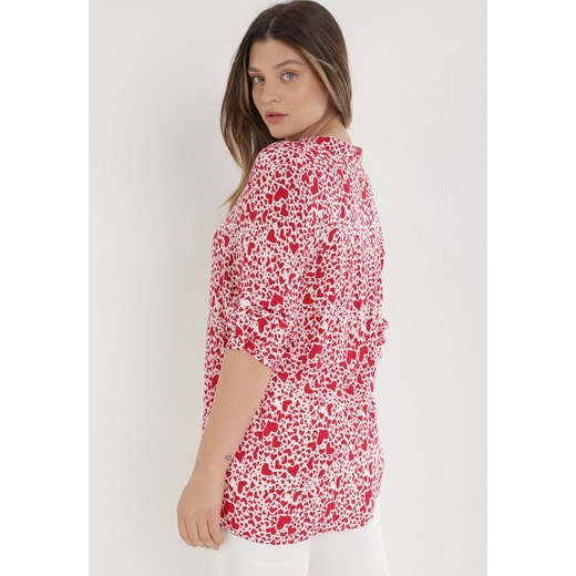 Czerwona Bluzka Lisanthei L/XL Born2be Odzież