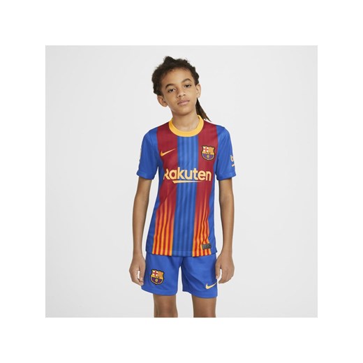 Koszulka piłkarska dla dużych dzieci FC Barcelona Stadium - Niebieski Nike XS Nike poland