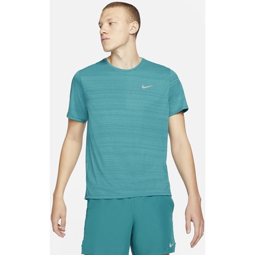 Męska koszulka do biegania Nike Dri-FIT Miler - Zieleń Nike L Nike poland