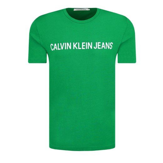 T-SHIRT MĘSKI CALVIN KLEIN JEANS ZIELONY Calvin Klein S okazyjna cena Royal Shop