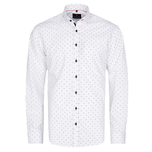 koszula męska di selentino rhodes biała classic fit ze sklepu Royal Shop w kategorii Koszule męskie - zdjęcie 104693797