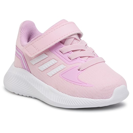 Buty sportowe dziecięce różowe Adidas na wiosnę sznurowane 