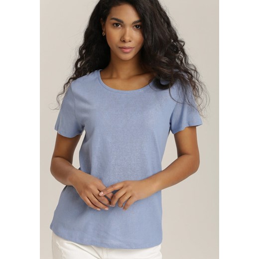 Niebieski T-shirt Sislerro Renee M Renee odzież