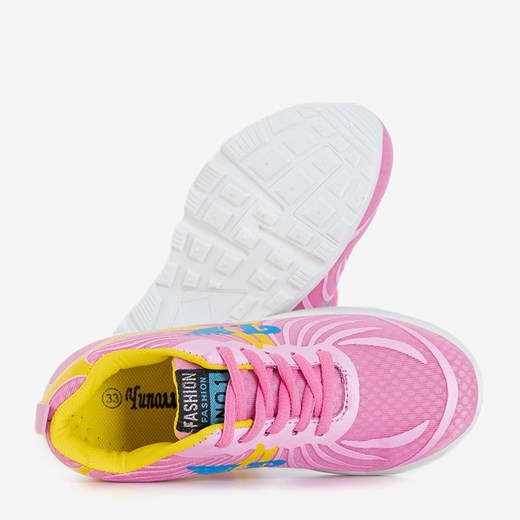 Różowe sportowe buty dziecięce Waltina - Obuwie Royalfashion.pl 33 royalfashion.pl