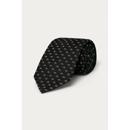 Krawat czarny Hugo Boss 