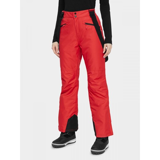 Spodnie narciarskie damskie SPDN600 - ciemna czerwień Outhorn XS promocyjna cena OUTHORN