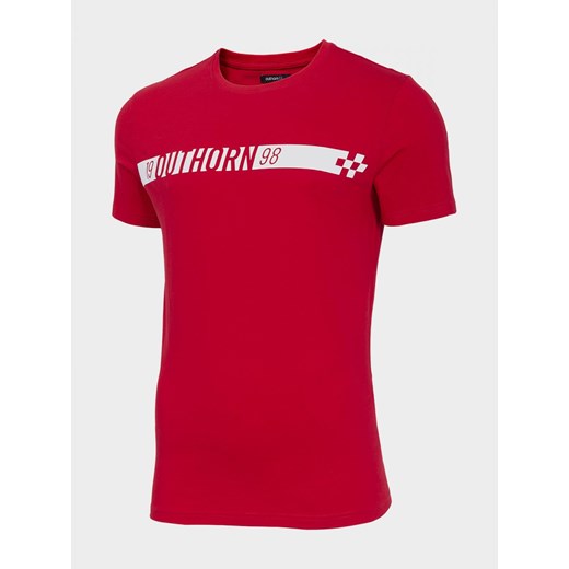 T-shirt męski TSM601 - ciemna czerwień Outhorn XL OUTHORN