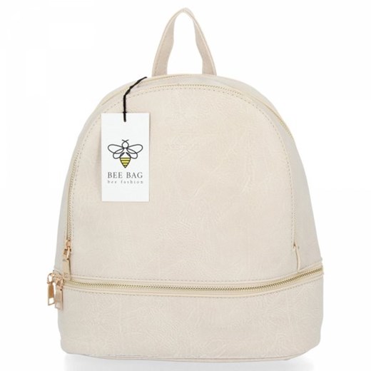 BEE BAG Uniwersalne Eleganckie Plecaczki Damskie Brooke Beżowy (kolory) Bee Bag PaniTorbalska