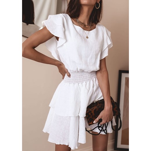 Sukienka Tegra - biała Latika Butik Latika okazyjna cena