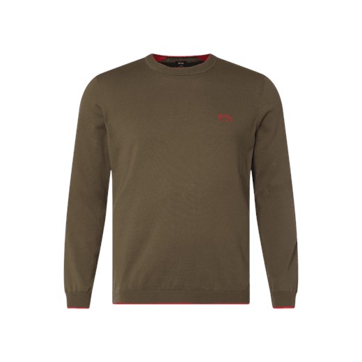 Sweter z nadrukiem z logo model ‘Riston’ XL promocja Peek&Cloppenburg 