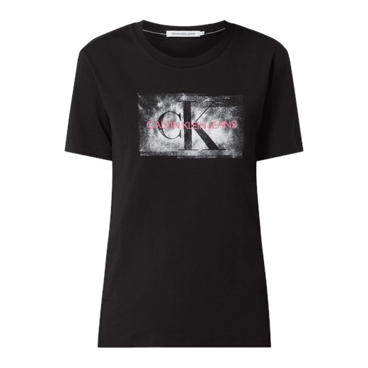 T-shirt z nadrukiem z logo XS wyprzedaż Peek&Cloppenburg 