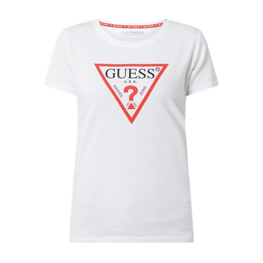 T-shirt z bawełny bio Guess XL okazja Peek&Cloppenburg 
