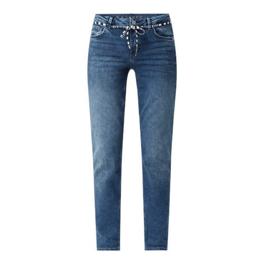 Granatowe jeansy damskie Rosner 