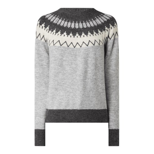 Sweter z norweskim wzorem z dodatkiem wełny model ‘Simone’ Vero Moda S Peek&Cloppenburg  wyprzedaż