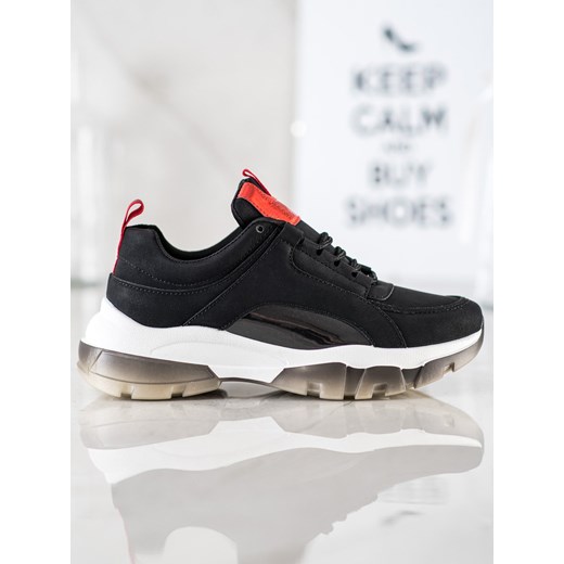 Buty sportowe damskie CzasNaButy sneakersy skórzane sznurowane 