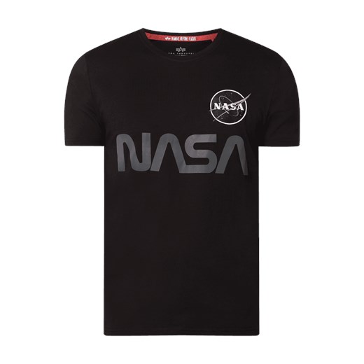 T-shirt z nadrukiem NASA Alpha Industries XL wyprzedaż Peek&Cloppenburg 