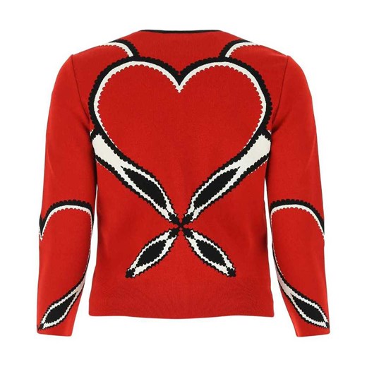 Sweter damski Alexander McQueen z okrągłym dekoltem casualowy 