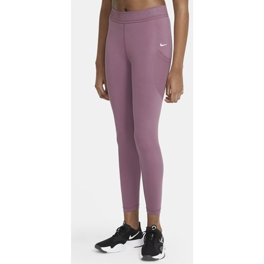 Spodnie damskie Nike fioletowe sportowe 