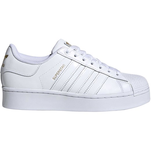 Adidas buty sportowe damskie sznurowane skórzane białe 