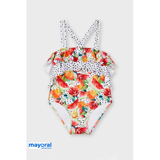 Jednoczęściowy dziewczęcy kostium kąpielowy Mayoral Melone kolorowy 5 Astratex