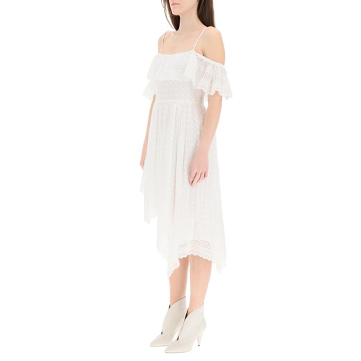 Sukienka Isabel Marant Étoile biała wiosenna z krótkim rękawem 