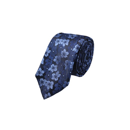 Krawat Granatowy w Niebieskie Kwiaty Lancerto wyprzedaż Lancerto S.A.