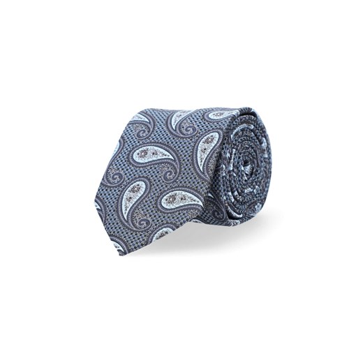 Krawat Granatowo-Błękitny Paisley Lancerto okazyjna cena Lancerto S.A.