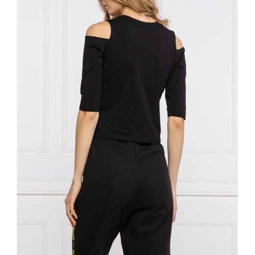 Bluzka damska Calvin Klein casualowa z krótkimi rękawami z okrągłym dekoltem 